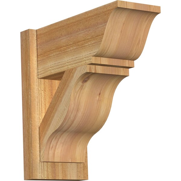 Ekena Millwork Funston Rough Sawn Traditional Outlooker, Western Red Cedar, 8"W x 18"D x 18"H OUT08X18X18FST01RWR - main